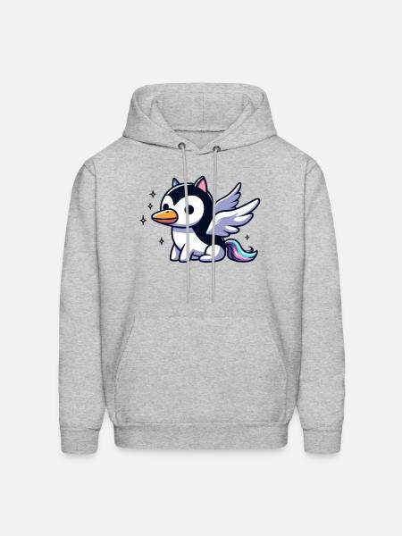 Pegasus Penguin - Men's Hoodie - heather gray