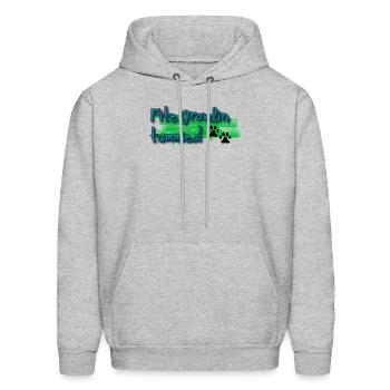 Fite Growlin Tummies - Men's Hoodie - heather gray - Front - Elias (183cm)