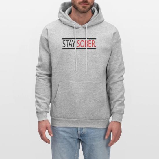 Stay Sober Pullover Hoodie – Classic Fit Cotton Blend For Men & Women