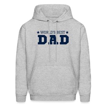 World's Best Dad - Men's Hoodie - heather gray - Front - Elias (183cm)