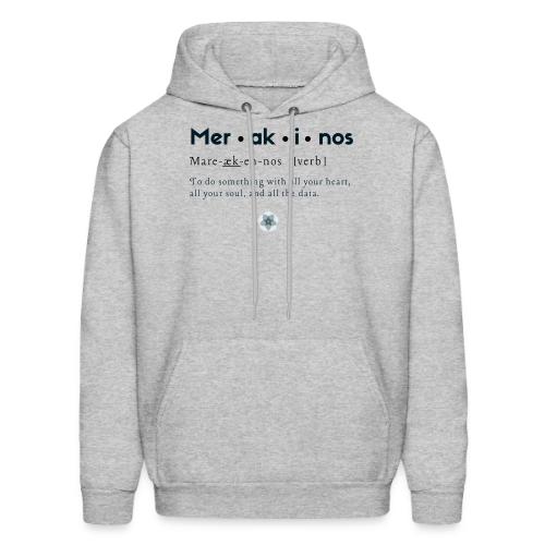 Merakinos definition with logo - Men's Hoodie