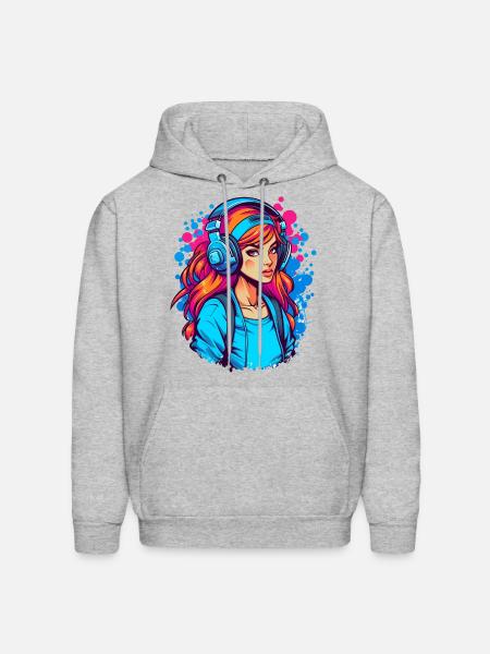 Gamer Girl - Men's Hoodie - heather gray