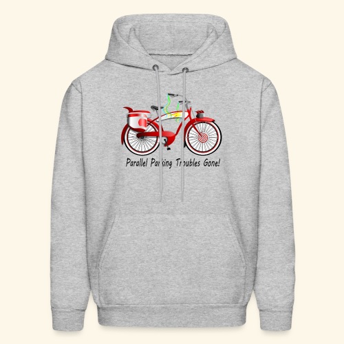 Parallel Parking Troubles Eliminated by Bicycle - Men's Hoodie