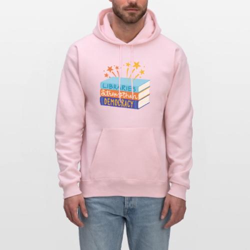 Libraries Strengthen Democracy - Men's Hoodie