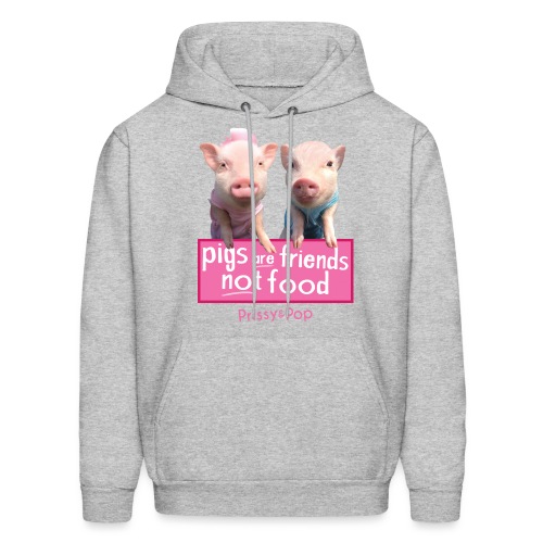 Pigs are friends not food - Men's Hoodie