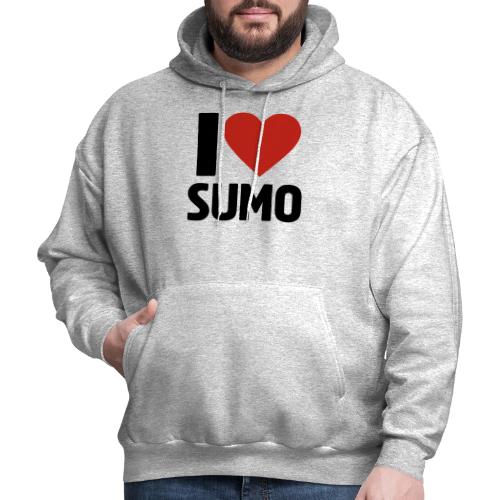 I Love Sumo – Bold Minimalist Sumo Wrestling Fan - Men's Hoodie