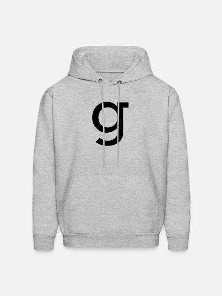 "g" - Men's Hoodie - heather gray