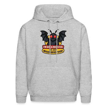 Misunderstood Mothman - Men's Hoodie - heather gray - Front - Elias (183cm)