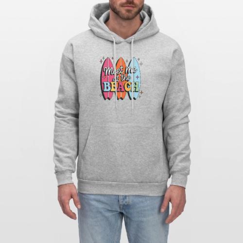 Meet Me At The Beach - Retro Surfboards - Men's Hoodie