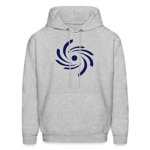 Sudadera con capucha para hombre con el símbolo de huracán azul oscuro de Huracanes Caribe