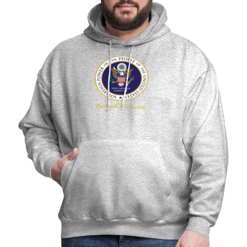 The Peoples Seal w gold url - Men's Hoodie