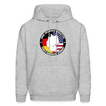 Gone But Never Forgotten Ferris Barracks Germany - Men's Hoodie - heather gray - Front - Elias (183cm)