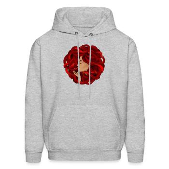 Medusa Mythology - Men's Hoodie - heather gray - Front - Elias (183cm)