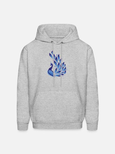 Peacock - Men's Hoodie - heather gray