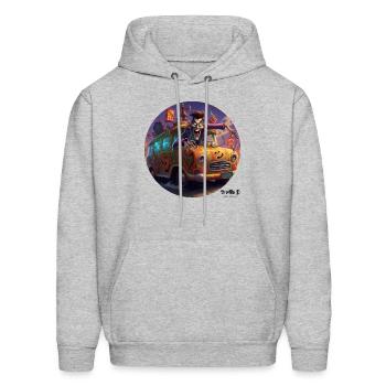 Post-Apocalyptic Mascot - Men's Hoodie - heather gray - Front - Elias (183cm)
