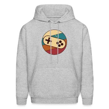 Retro Controller - Men's Hoodie - heather gray - Front - Elias (183cm)