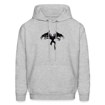 Mothman flying monster - Men's Hoodie - heather gray - Front - Elias (183cm)