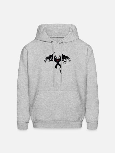 Mothman flying monster - Men's Hoodie - heather gray