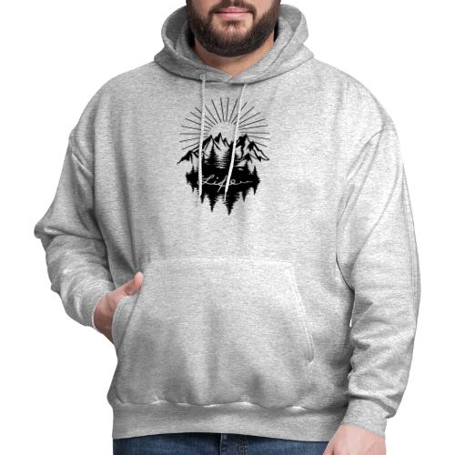 Mountains Camping Hiking Outdoor Forest - Men's Hoodie