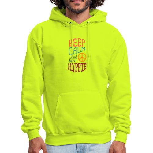 Keep Calm and be a Hippie - Men's Hoodie