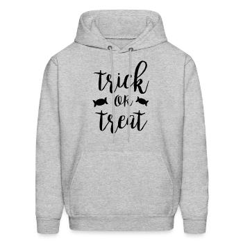 trick or treat - Men's Hoodie - heather gray - Front - Elias (183cm)