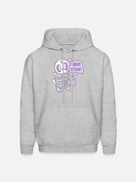 Radiate Positivity - Men's Hoodie - heather gray