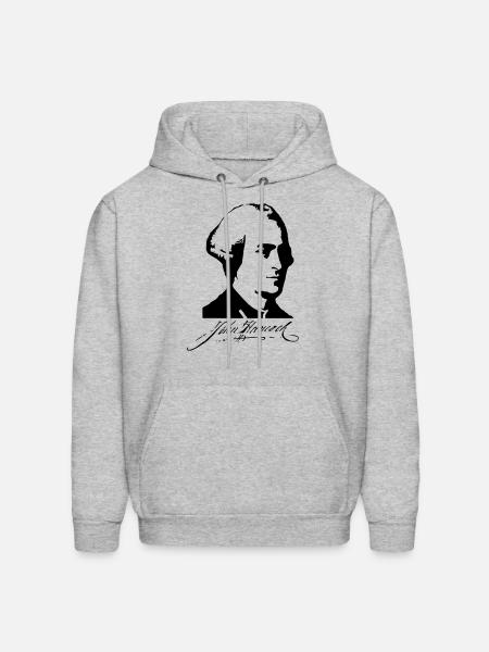 John Hancock - Men's Hoodie - heather gray