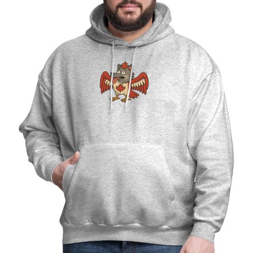 Maple-Mad Wolfbird – Quirky Canadian Creature - Men's Hoodie