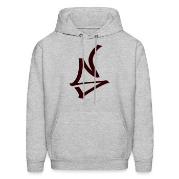 s tag - Men's Hoodie - heather gray - Front - Elias (183cm)