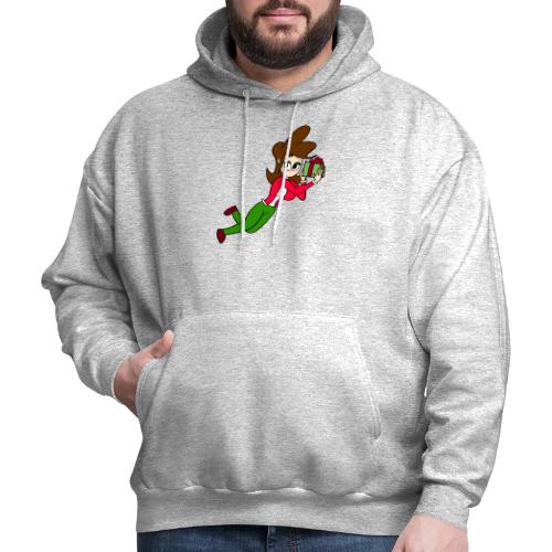 Coll Holding a Present - Men's Hoodie