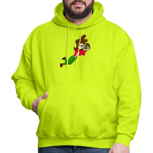 Coll Holding a Present - Men's Hoodie