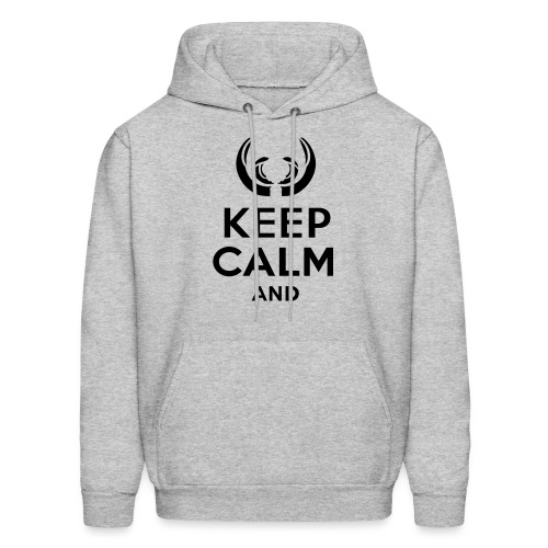 keep_calm_and_wild_boar_text - Men's Hoodie