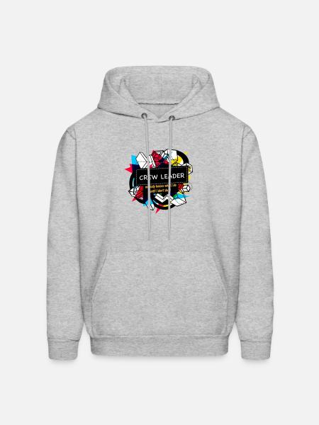 CREW LEADER - Men's Hoodie - heather gray
