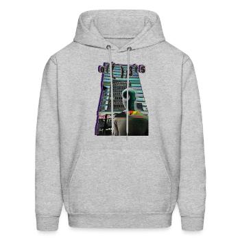 Metropolis Moods - Men's Hoodie - heather gray - Front - Elias (183cm)