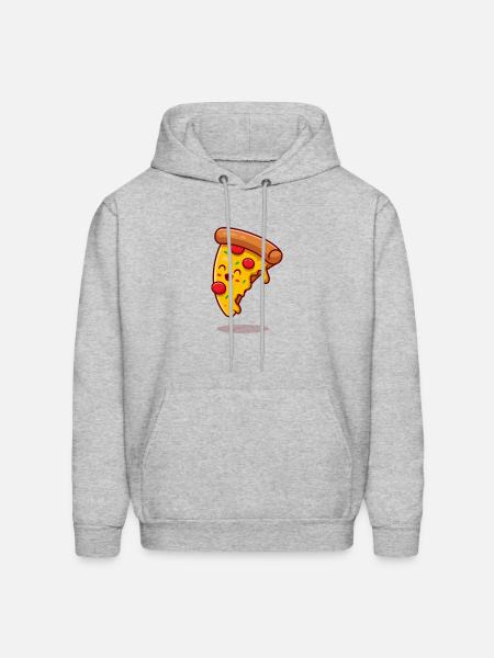 pizza slice - Men's Hoodie - heather gray