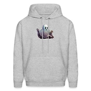 A very terrifying ghost 6 - Men's Hoodie - heather gray - Front - Elias (183cm)