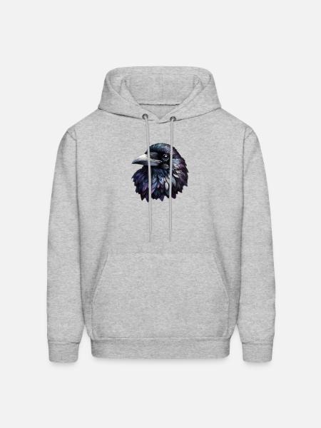 Raven - Men's Hoodie - heather gray