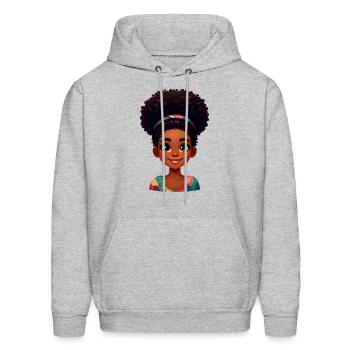 Cute Fox - Men's Hoodie - heather gray - Front - Elias (183cm)