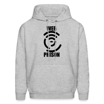 Web prison - Men's Hoodie - heather gray - Front - Elias (183cm)