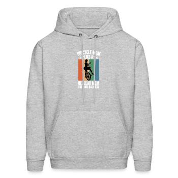Unicycle Mom Like A Regular Dad But More Balanced - Men's Hoodie - heather gray - Front - Elias (183cm)