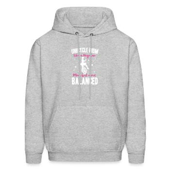 Unicycle Mom Like A Regular Dad But More Balanced - Men's Hoodie - heather gray - Front - Elias (183cm)