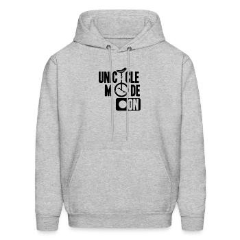Unicycle Mode On Unicyclist Rider - Men's Hoodie - heather gray - Front - Elias (183cm)