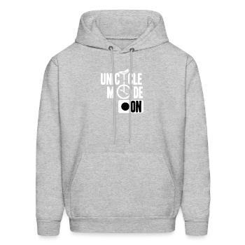 Unicycle Mode On Unicyclist Rider - Men's Hoodie - heather gray - Front - Elias (183cm)