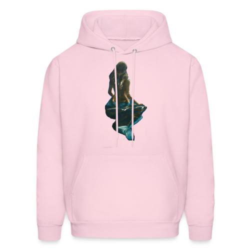 Midnight Mermaid on a rock - Men's Hoodie