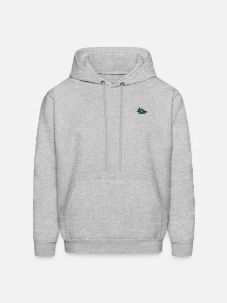 Runningshoes embroidered - Men's Hoodie - heather gray