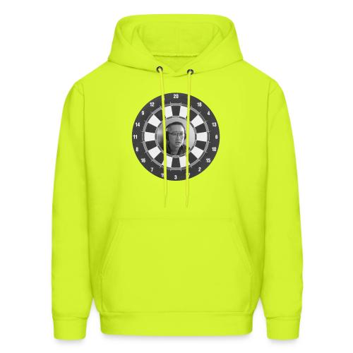 Producer Jay on Dartboard with Fusco Show back - Men's Hoodie