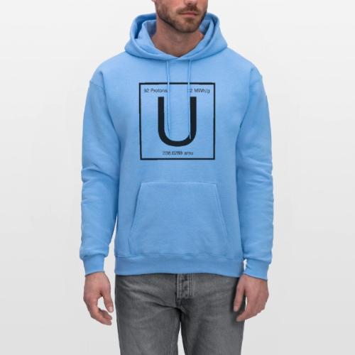 Uranium. Double-sided design. Black text. - Men's Hoodie