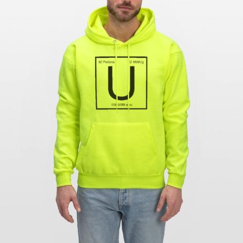 Uranium. Double-sided design. Black text. - Men's Hoodie