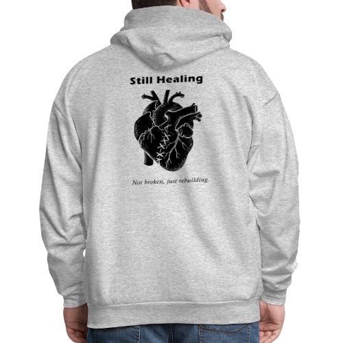 Self Healing Heart – Emotional Growth Design - Men's Hoodie