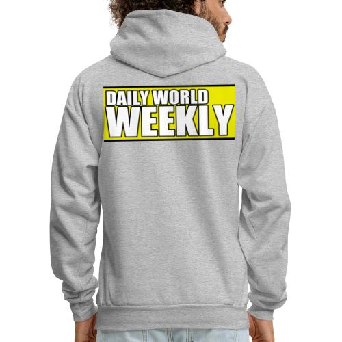 daily world weekly banner short - Men's Hoodie